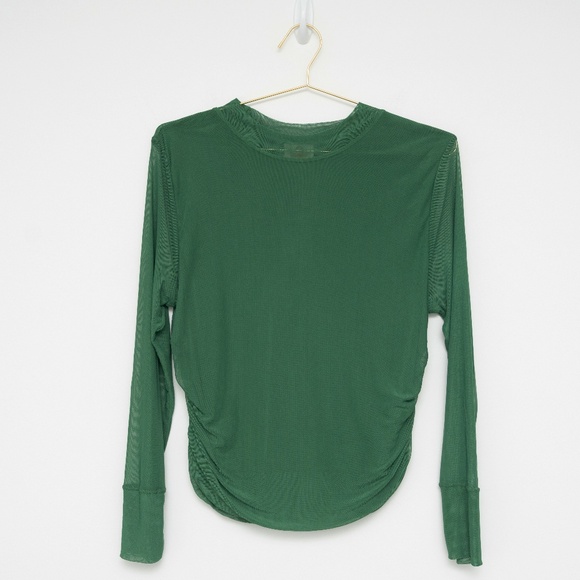 Farm Rio Deep Green Tulle Blouse Extra Large - Picture 3 of 10